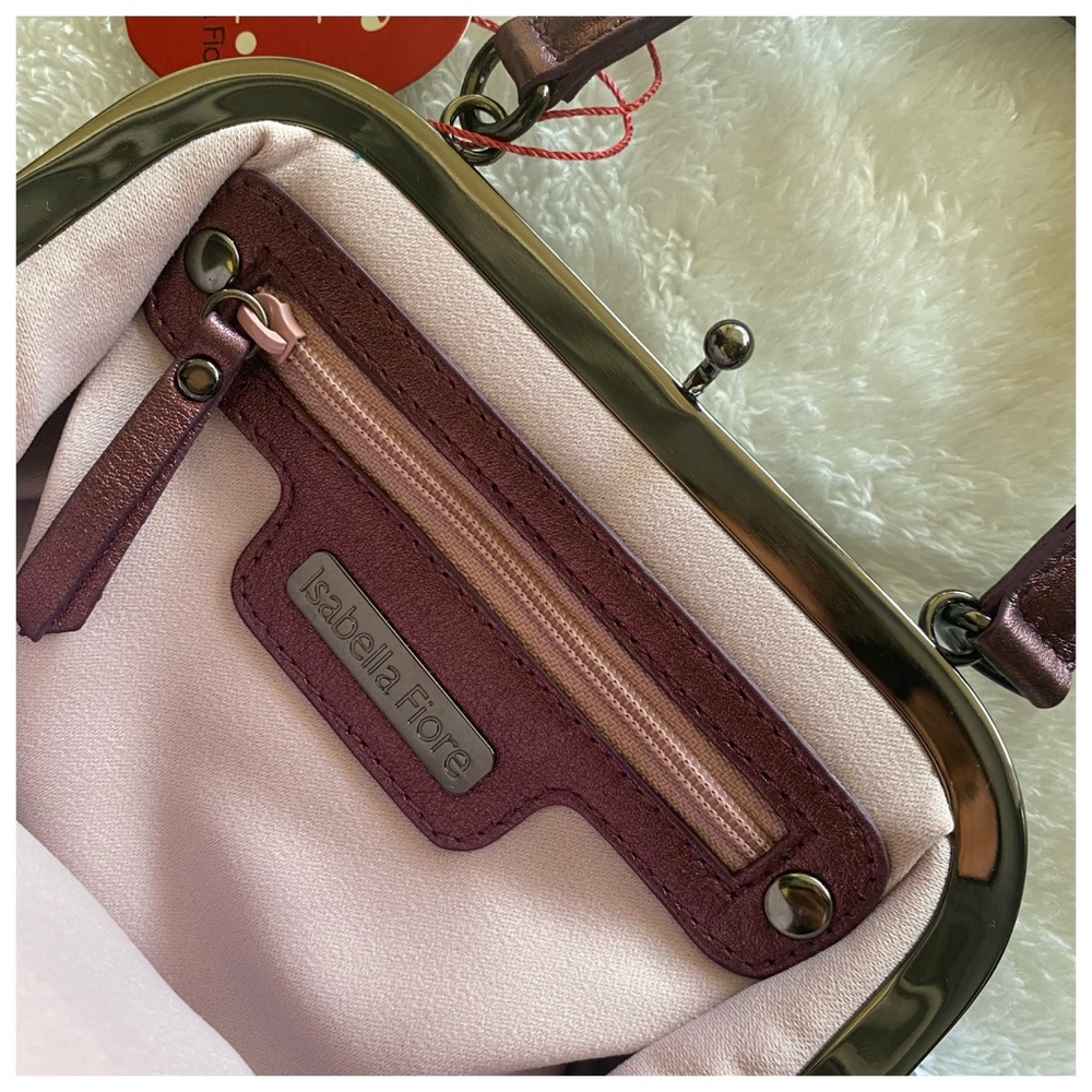 Isabella Foire Satin Doll Ariel purse in purple - Picture 5 of 12